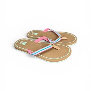 Reef Kids Flip Flop Sandals with Pink Tan Blue Straps